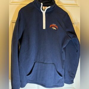 Men’s Denver Broncos NFL Fleece 1/4 Zip Pullover Size Med